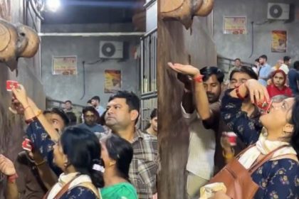 Shocking! Devotees drink AC water thinking it may be ‘Charan Amrit’ at UP temple