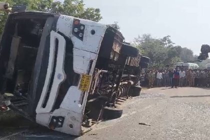 Maharashtra: 9 dead after bus overturns in bid to avoid hitting biker in Gondia