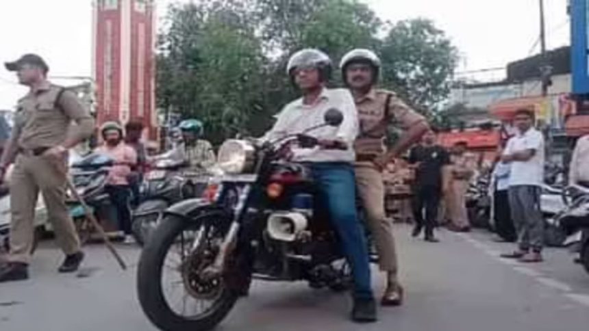 To survey law & order and city arrangements, Dehradun’s DM & SSP take bullet ride