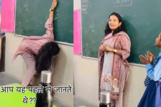 Watch: Delhi teacher’s ‘arm span-to-height ratio’ demonstration goes viral