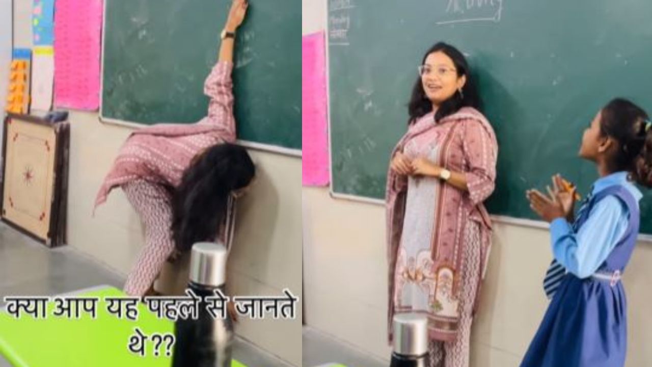 Watch: Delhi teacher’s ‘arm span-to-height ratio’ demonstration goes viral
