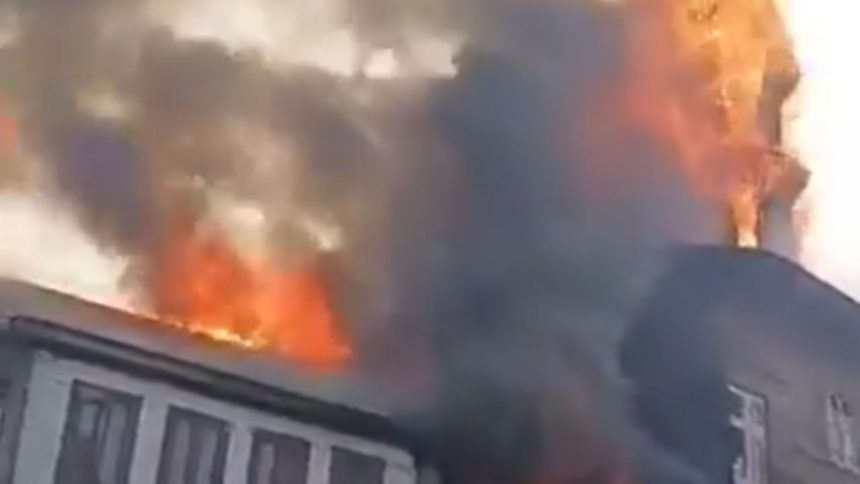 Fire engulfs mosque and homes in J&K’s Anantnag, investigation launched