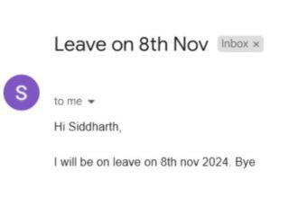 ‘I’ll be on leave’: Gen Z employee’s one-line email to boss Impresses netizens