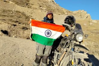 Jharkhand woman becomes 1st biker to scale Lipulekh Pass at elevation of 17,500 feet