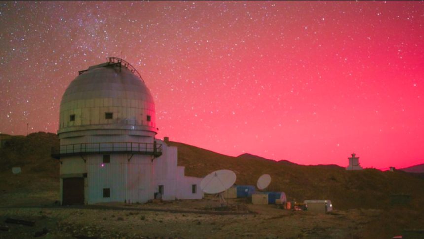 Red skies observed in Ladakh after solar fury