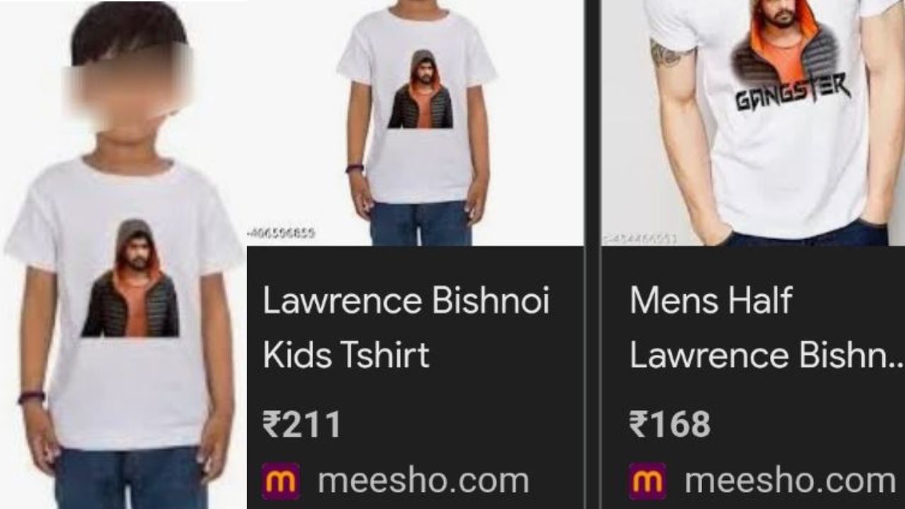 ‘Alarming’: Lawrence Bishnoi T-shirts for sale on Meesho & Flipkart; slammed online