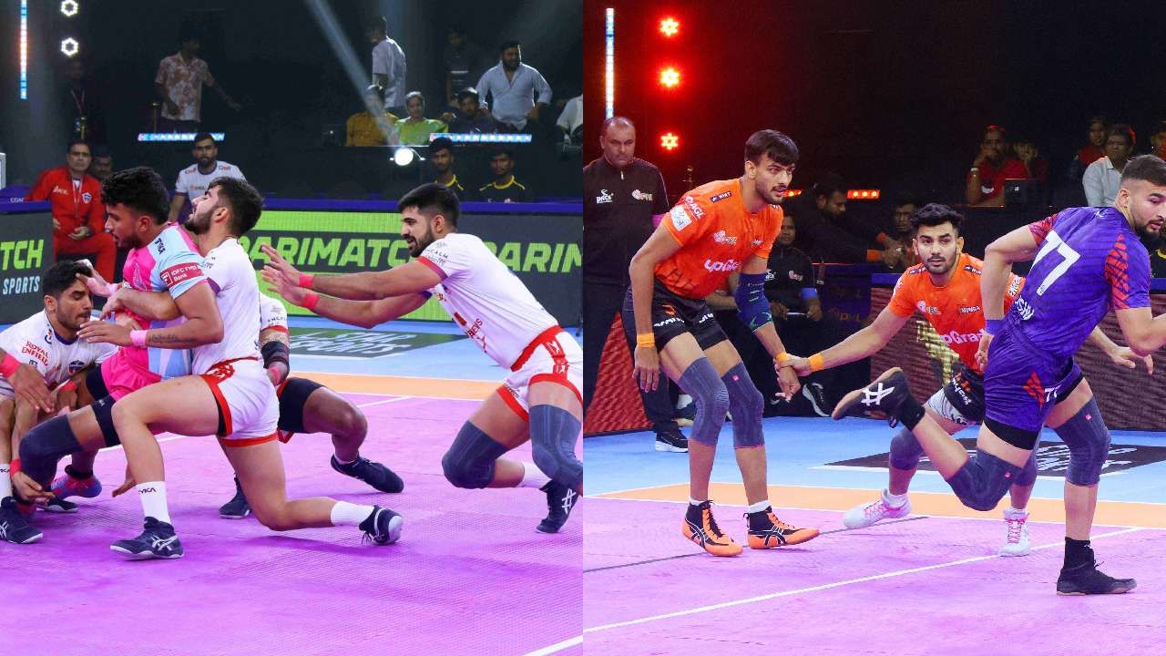 PKL 11: Jaipur Pink Panthers beat UP Yoddhas, U Mumba overpower Dabang Delhi K.C. PKL 11: Jaipur Pink Panthers beat UP Yoddhas, U Mumba overpower Dabang Delhi K.C.