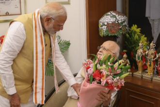 PM Modi visits LK Advani’s residence to wish him on his 97th birthday