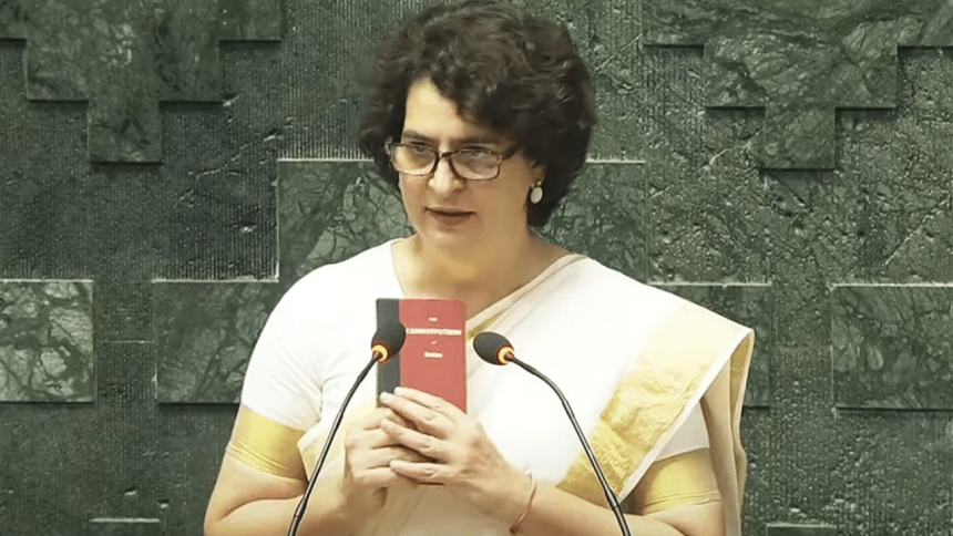 Priyanka Gandhi Vadra takes oath as Lok Sabha MP after big win from Wayanad