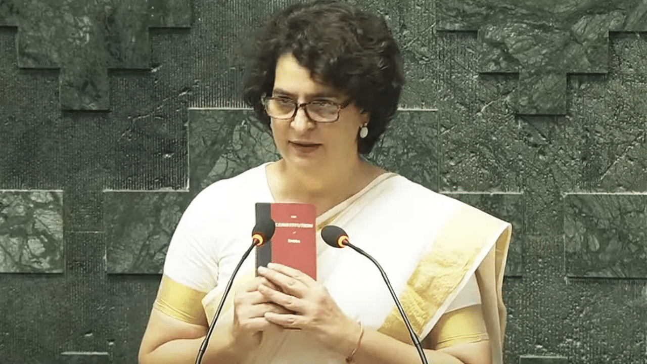Priyanka Gandhi Vadra takes oath as Lok Sabha MP after big win from Wayanad
