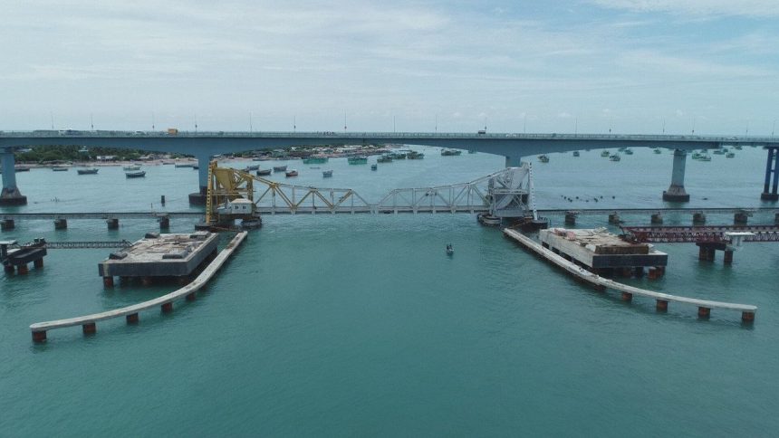 Rameswaram set for connectivity boost with India’s first vertical rail lift bridge 1 Rameswaram set for connectivity boost with India’s first vertical rail lift bridge