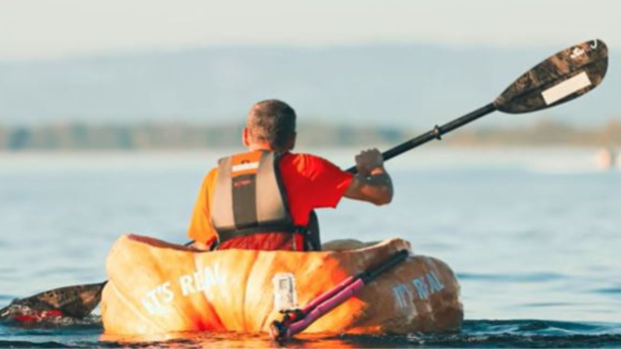 US man builds 500 kg pumpkin boat, sails over 70 km to set new world record