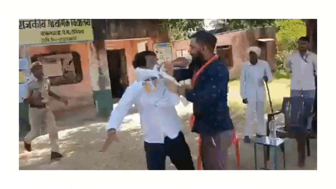 Watch: Independent candidate Naresh Meena slaps SDM at Rajasthan polling booth