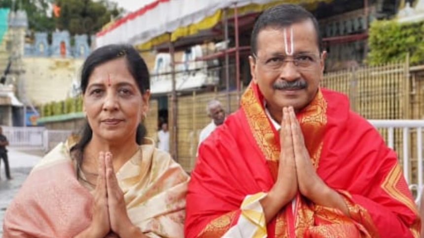 ‘Prayed for prosperity of…’: Kejriwal visits Tirupati Balaji temple with wife