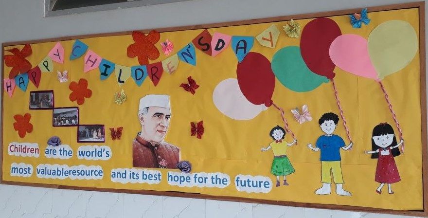 Bulletin board Children's Day decoration ideas in school 