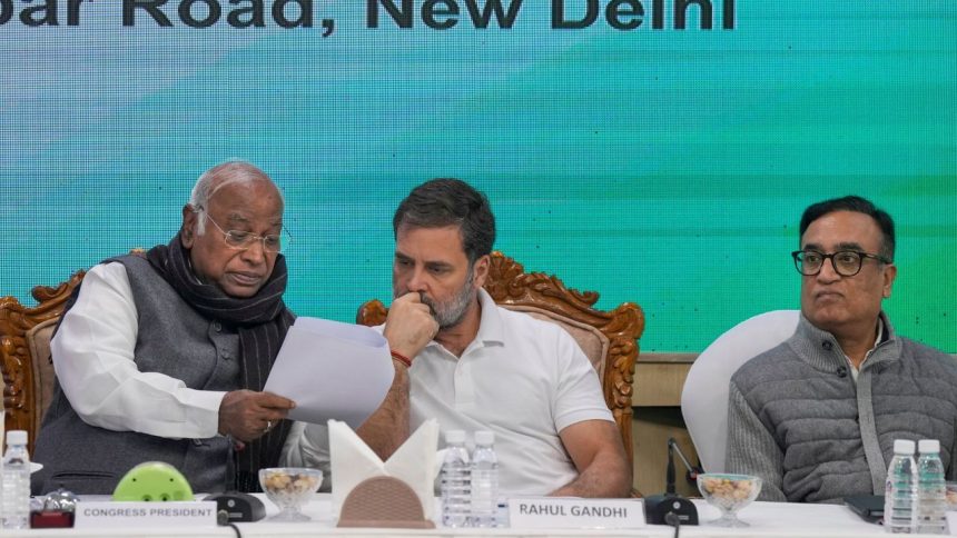 ‘Lack of unity harms us, must fight elections unitedly’: Kharge at CWC meet
