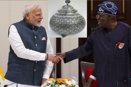 PM Modi gifts Nigerian President Silofar Panchamrit Kalash | See Picture