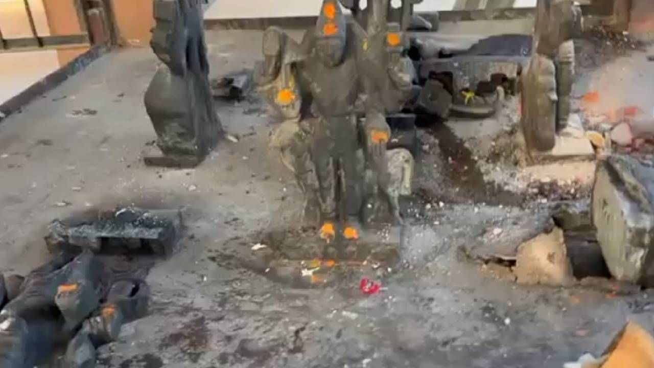 Temple vandalized in Shamshabad; man from UP arrested Temple vandalized in Shamshabad; man from UP arrested