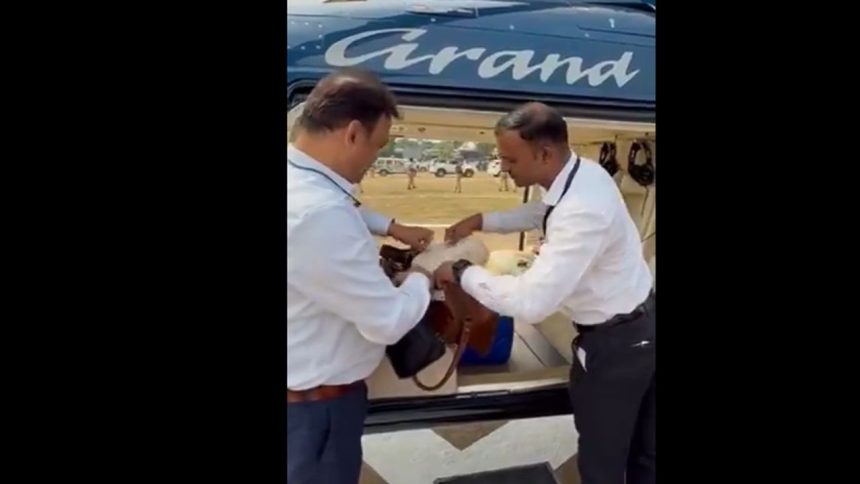 Uddhav Thackeray peeved as EC officials check his bags before rally