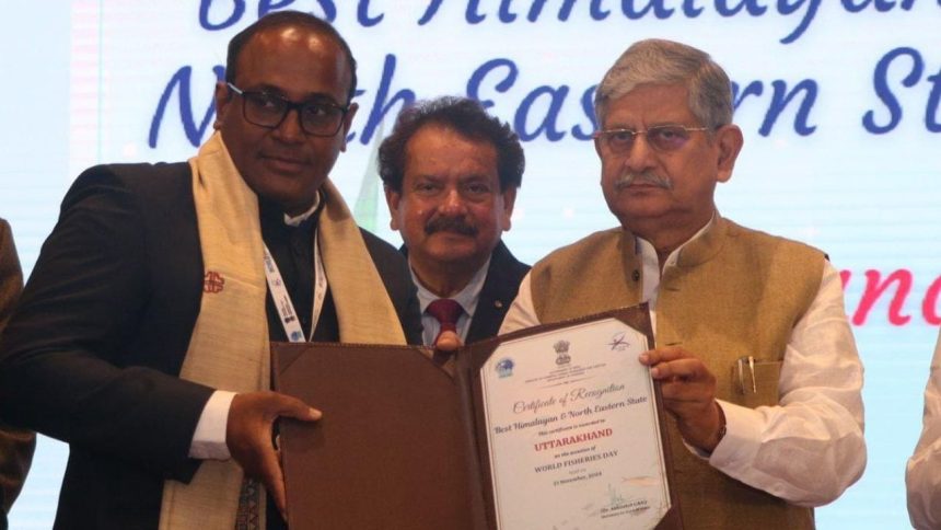 Uttarakhand wins Best State Award for fisheries development on World Fisheries Day