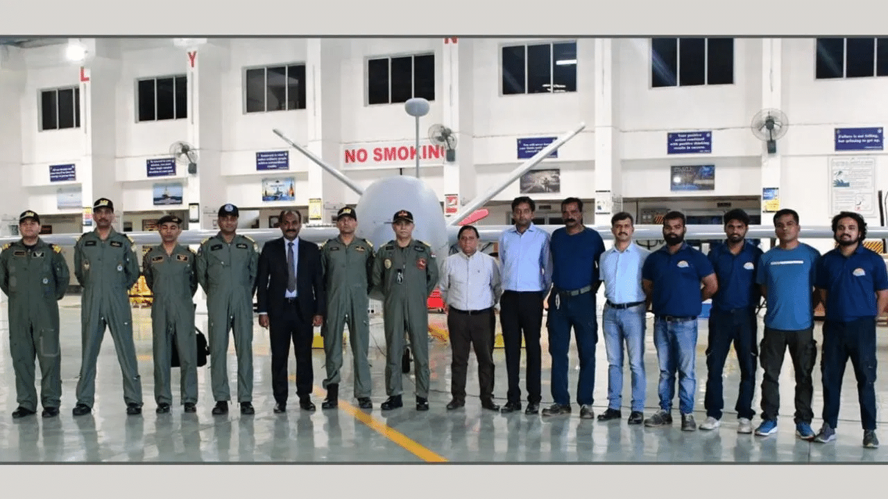 Adani Defence delivers 2nd Drishti-10 drone to Indian Navy for maritime security Adani Defence delivers 2nd Drishti-10 drone to Indian Navy for maritime security