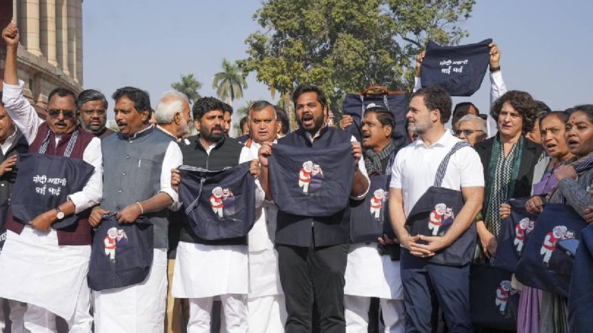 Congress left alone as INDIA bloc allies move on from Adani issue in Parliament