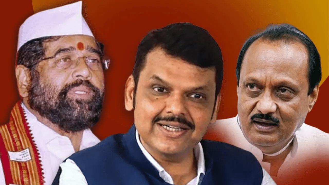 Devendra Fadnavis, Eknath Shinde, Ajit Pawar stake claim to form govt in Maharashtra