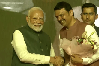 Devendra Fadnavis becomes Maharashtra CM for 3rd time; Shinde, Pawar join as deputies