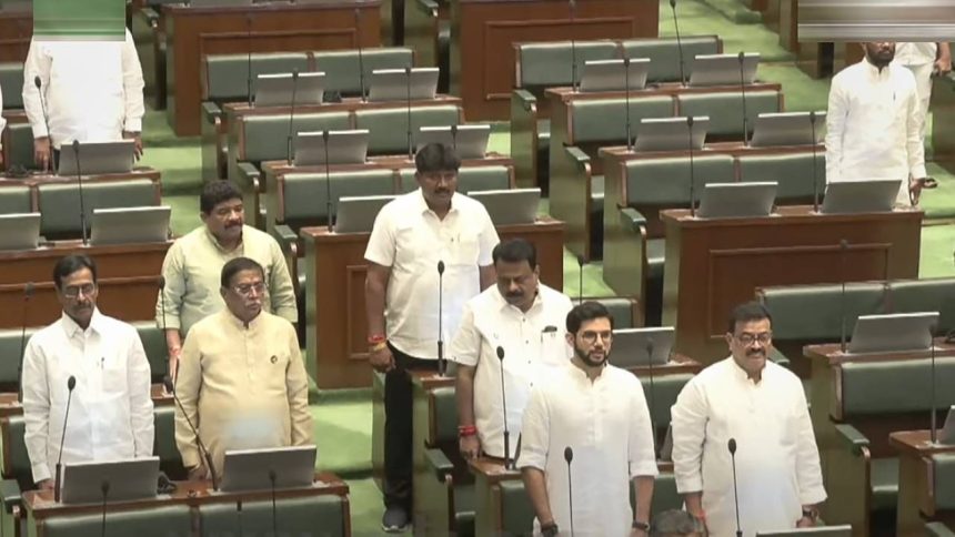 ‘EVMs murdering democracy’: MVA MLAs refuse to take oath in Maharashtra assembly 1 ‘EVMs murdering democracy’: MVA MLAs refuse to take oath in Maharashtra assembly