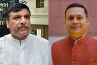 ‘A voter in UP’: BJP & AAP clash over Sanjay Singh’s wife’s voter registration