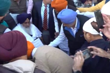 Sukhbir Badal performs ‘seva’ at another Sikh shrine a day after assassination bid