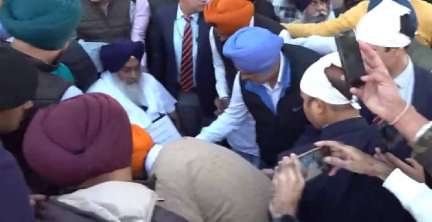 Sukhbir Badal performs ‘seva’ at another Sikh shrine a day after assassination bid