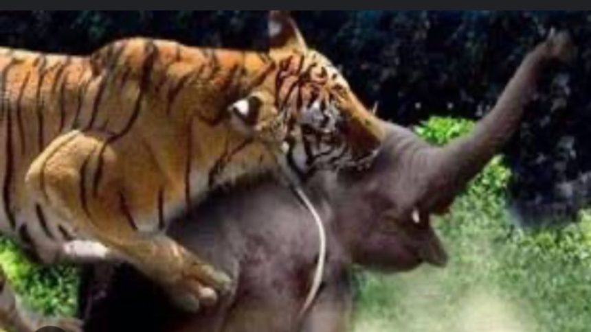 Tiger’s tactical prey: Isolates, exhausts, & hunts an elephant after four-day chase