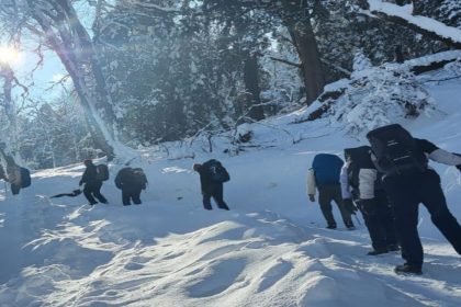 Over 3k tourists arrived at Uttarkashi’s Kedarkantha, Dayara, and Harshil on 31 Dec