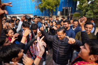 Video: Kejriwal shows off dance moves with Delhi school students at ‘Lehar’ programme
