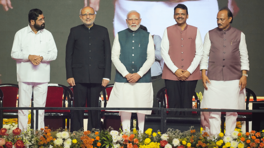 WATCH | Fadnavis, Shinde, Pawar mention their mothers as they take oaths