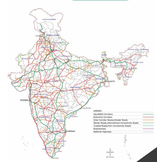 Bharatmala Pariyojana over the last 7 years: 18,714 km highways constructed 2 Bharatmala Map