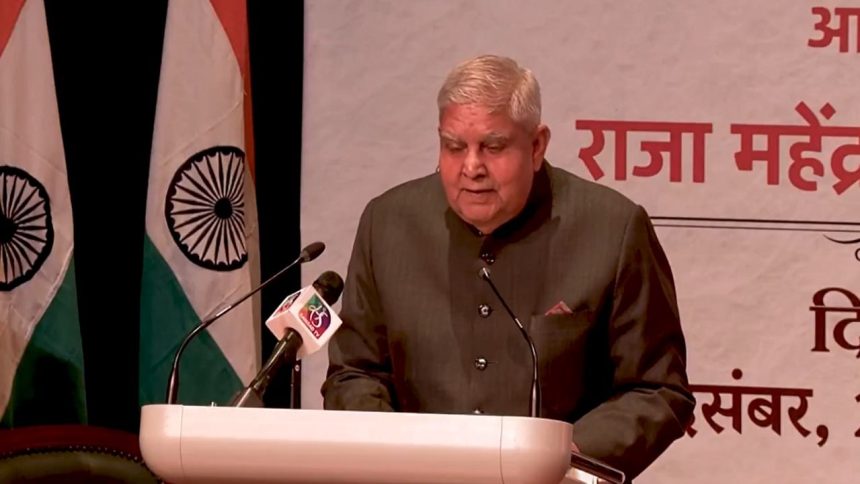 VP Jagdeep Dhankar calls for change in history books, says heroes have been ignored