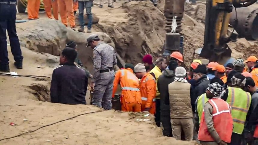 Rescue operations intensify to save 3-year-old girl trapped in borewell in Kotputli