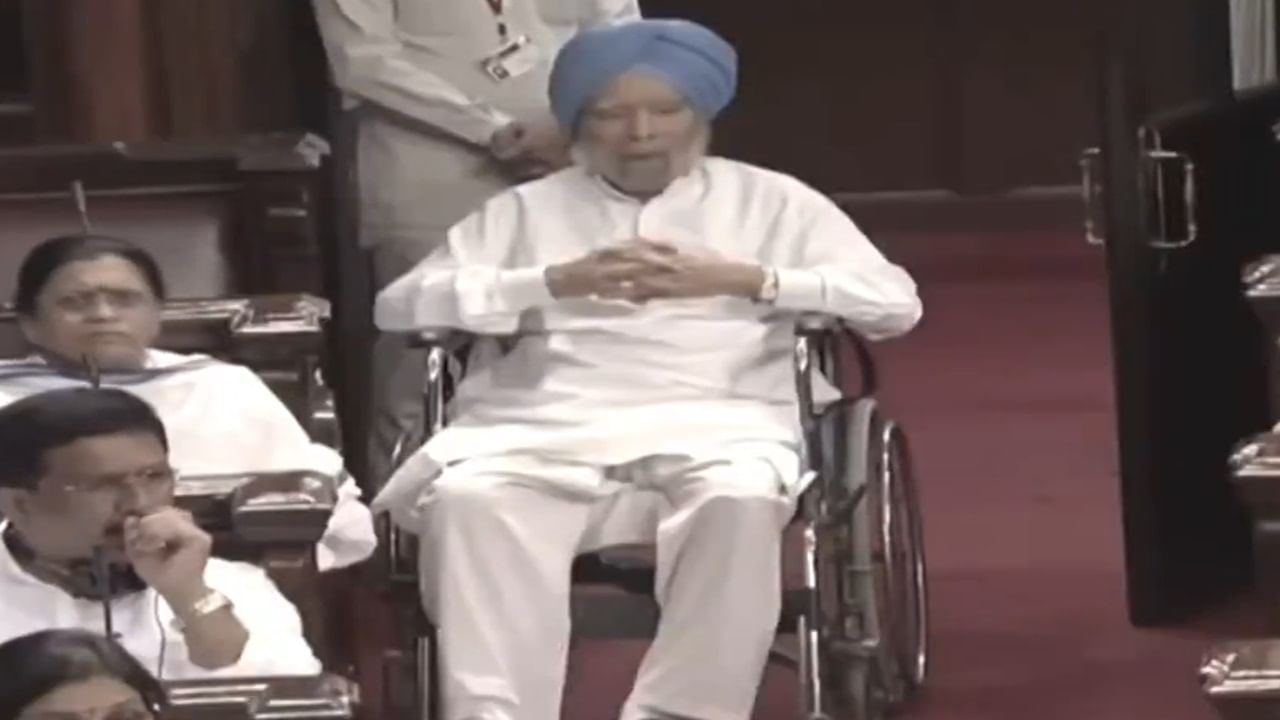 When wheelchair-bound Manmohan Singh appeared in RS and earned praise from PM Modi