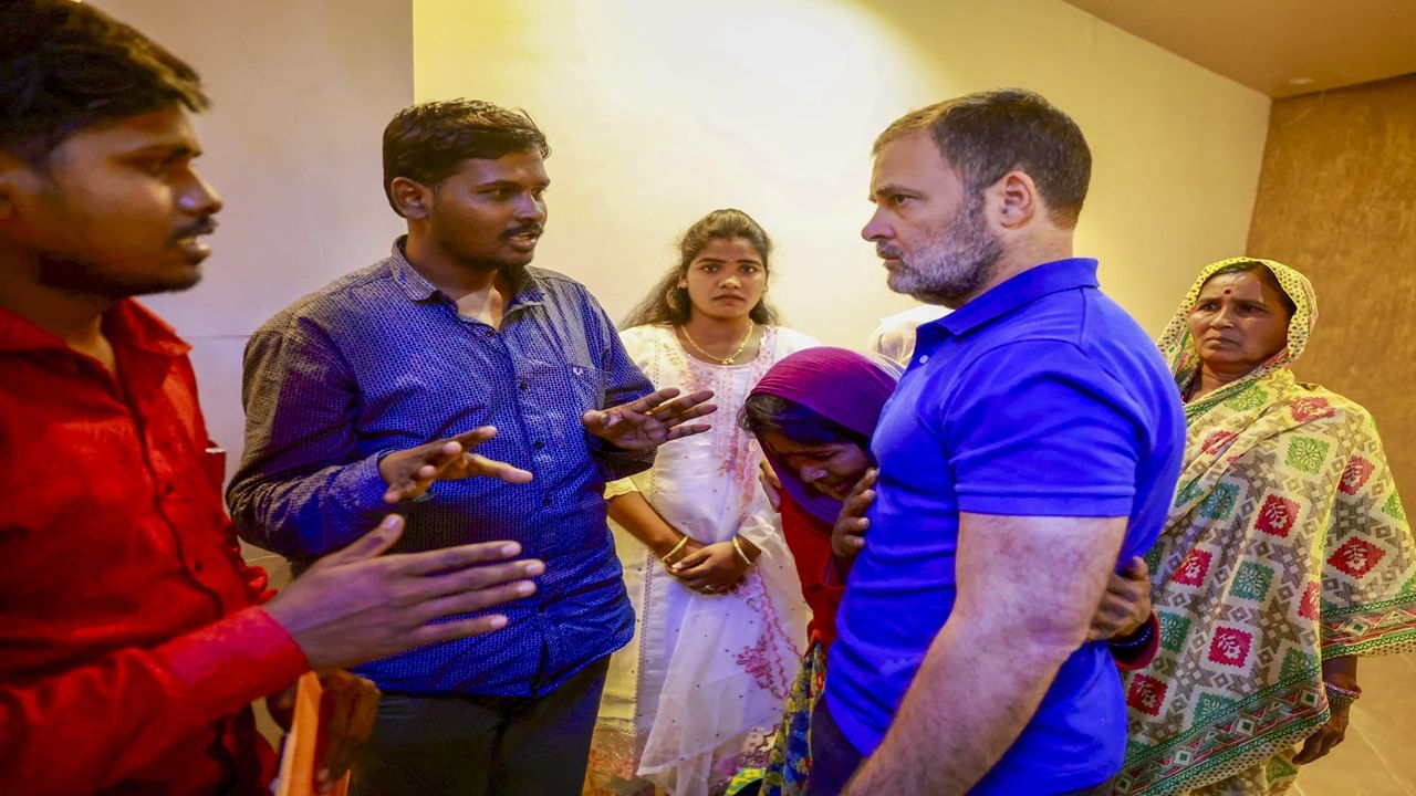 ‘Killed as he was Dalit’: Rahul Gandhi after meeting Parbhani violence victim’s kin