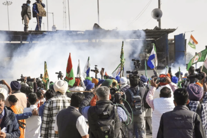 Shambhu Border news today: Tear gas, barricades halt farmers’ march to Delhi