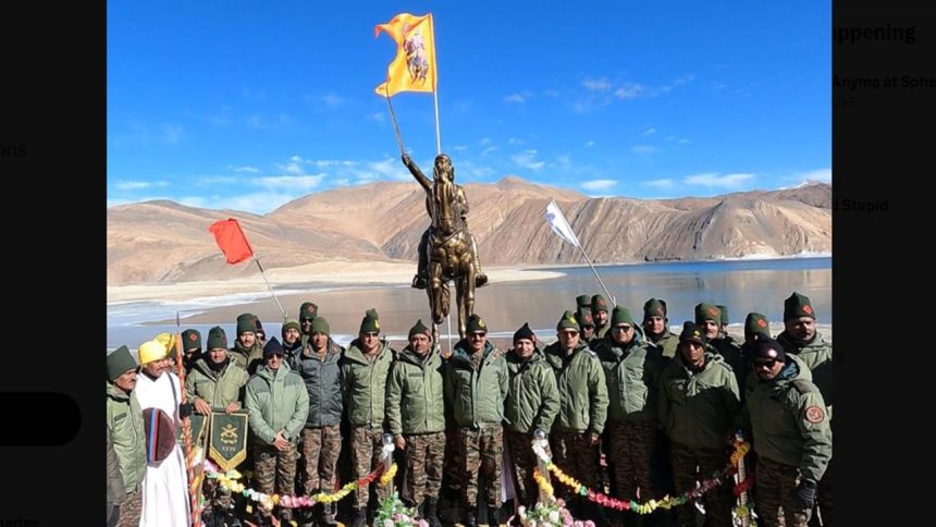 Ladakh councillor questions relevance of Shivaji statue at Pangong Lake