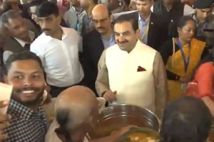 Adani group chairman Gautam Adani attends Maha Kumbh Mela in Prayagraj