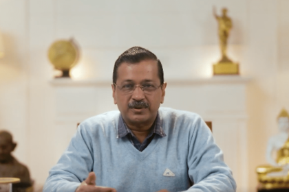 Arvind Kejriwal blames Amit Shah for attack on his vehicle in Delhi’s Hari Nagar