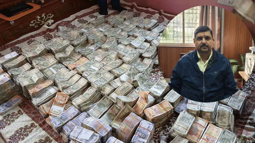 Vigilance team raids Bettiah DEO’s house; piles of money, note-counting machine seized