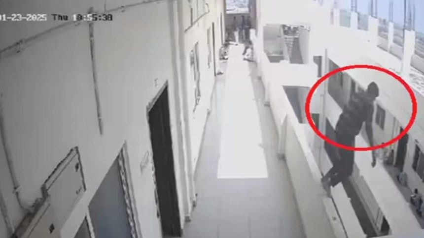 Caught on cam: Andhra college student dies by suicide by jumping off third floor