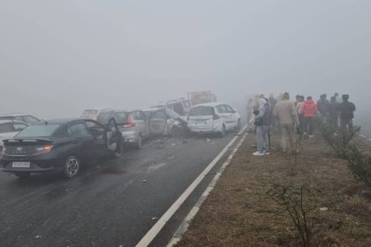 VIDEO: Dense fog causes multi vehicle crash on Delhi-Lucknow highway in Hapur