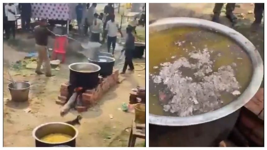 Cop suspended after video shows him ‘mixing ash’ in Kumbh Mela Bhandara Food | Video