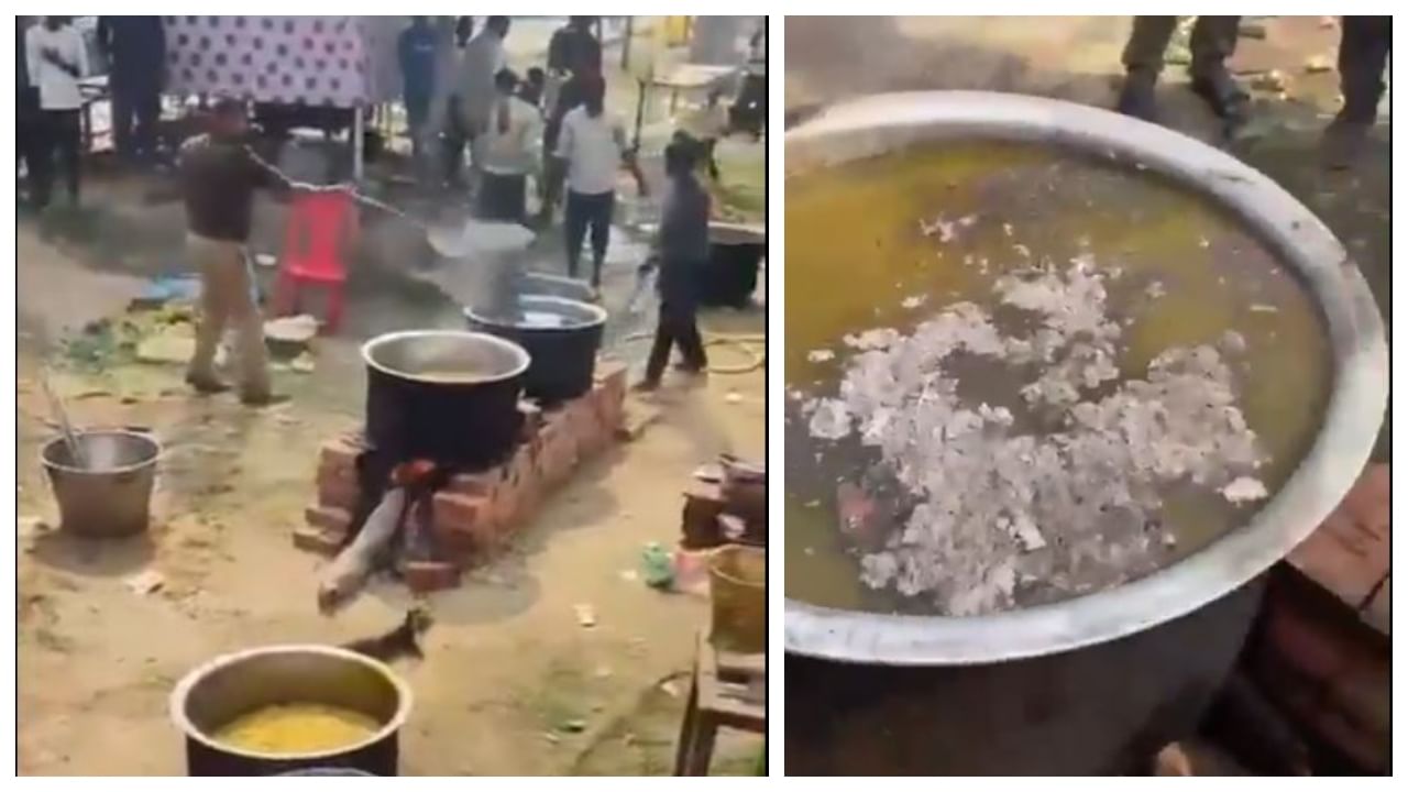 Cop suspended after video shows him ‘mixing ash’ in Kumbh Mela Bhandara Food | Video